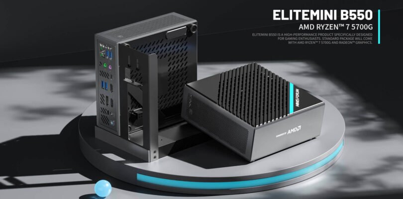 MINISFORUM launches the EliteMini B550 mini PC with Ryzen 7 5700G APU and support for external graphics dock