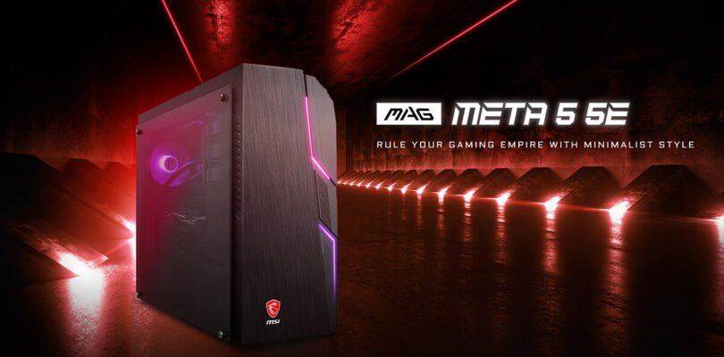 MSI goes all AMD with the MAG META 5 5E gaming desktop, featuring Ryzen 7 5800X CPU and Radeon RX 6700XT GPU