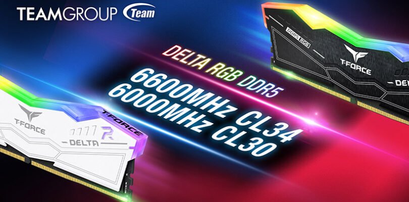 TEAMGROUP launches the new T-FORCE DELTA RGB DDR5 GAMING memory kits with high speed and low latency