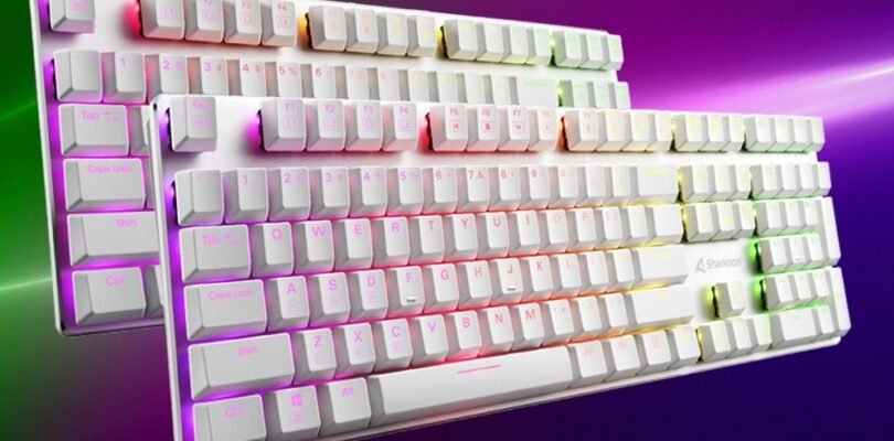 Sharkoon presents PureWriter RGB White gaming keyboard