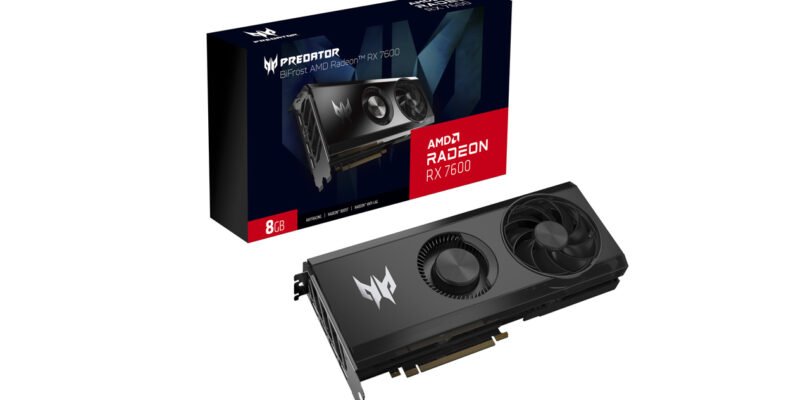 Acer announces the Predator BiFrost AMD Radeon RX 7600 graphics card