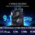 ASUS ROG Maximus Z790 Apex Encore sets four new world records