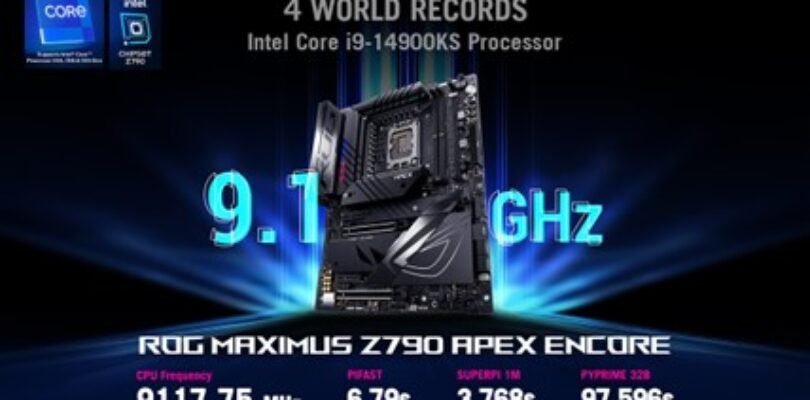 ASUS ROG Maximus Z790 Apex Encore sets four new world records
