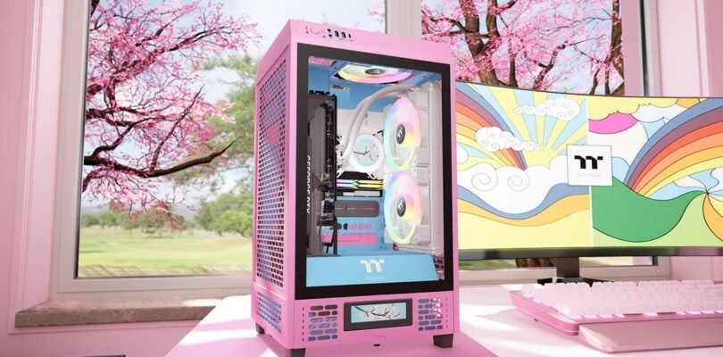 Thermaltake unveils new-coloured The Tower 200 Bubble Pink Mini Chassis